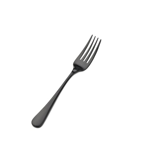 Bon Chef Como, Salad/Dessert Fork, Satin Finish, 18/10, 7" - Black Matte , set of 12 S4107BM